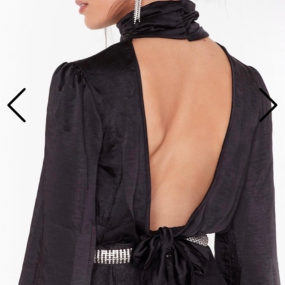 Nasty Gal Open Back Top NWT